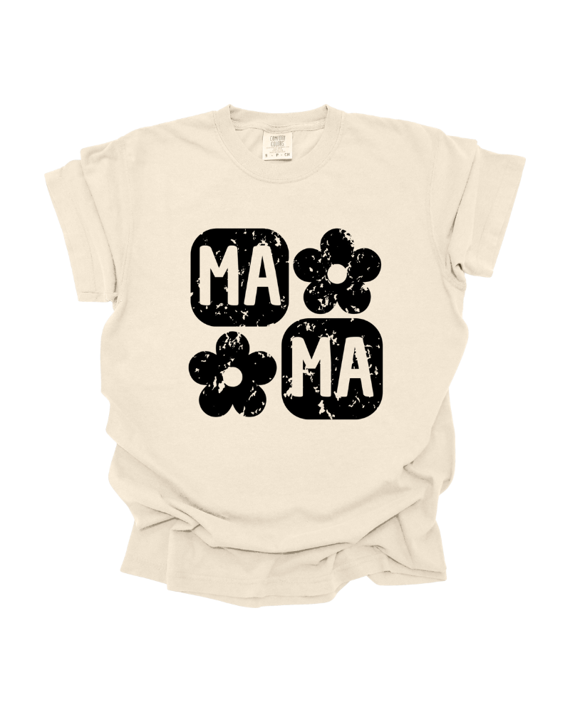 Mama Flowers T-Shirt (Cream)
