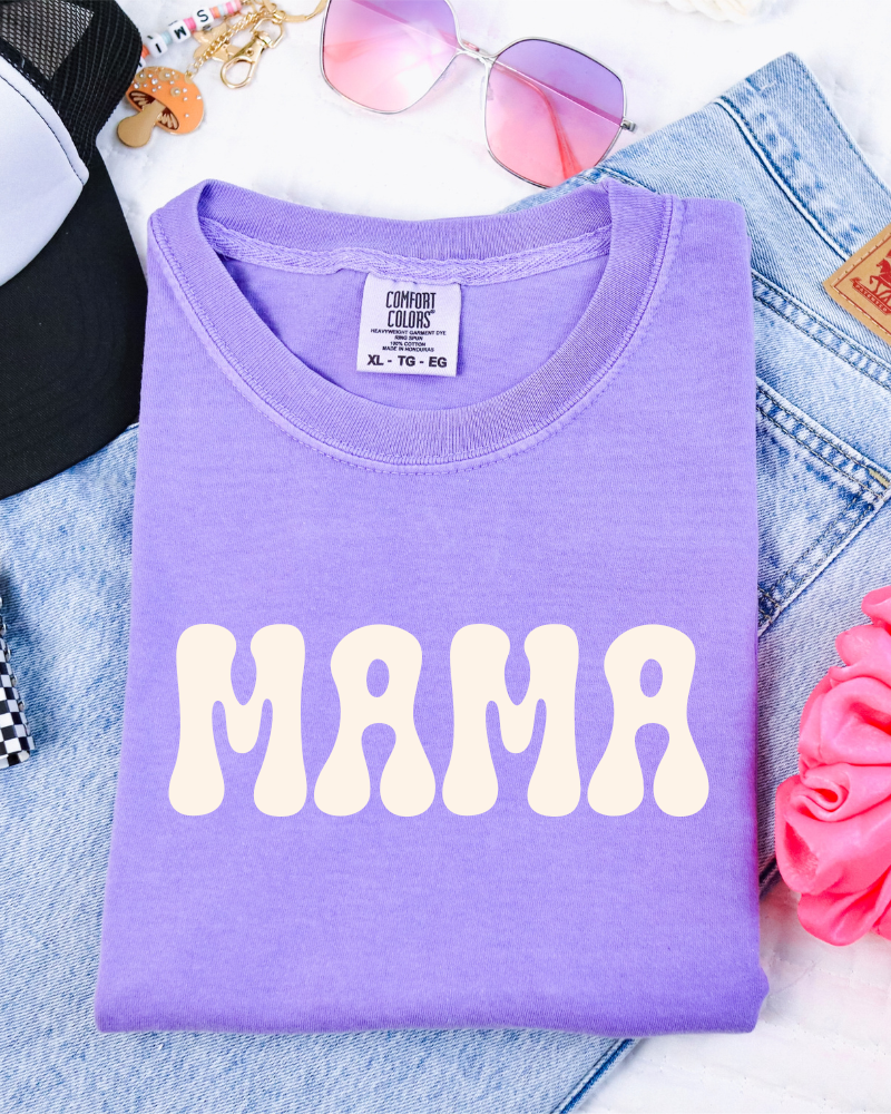 Groovy Mama - Short Sleeve T-Shirt (Violet)