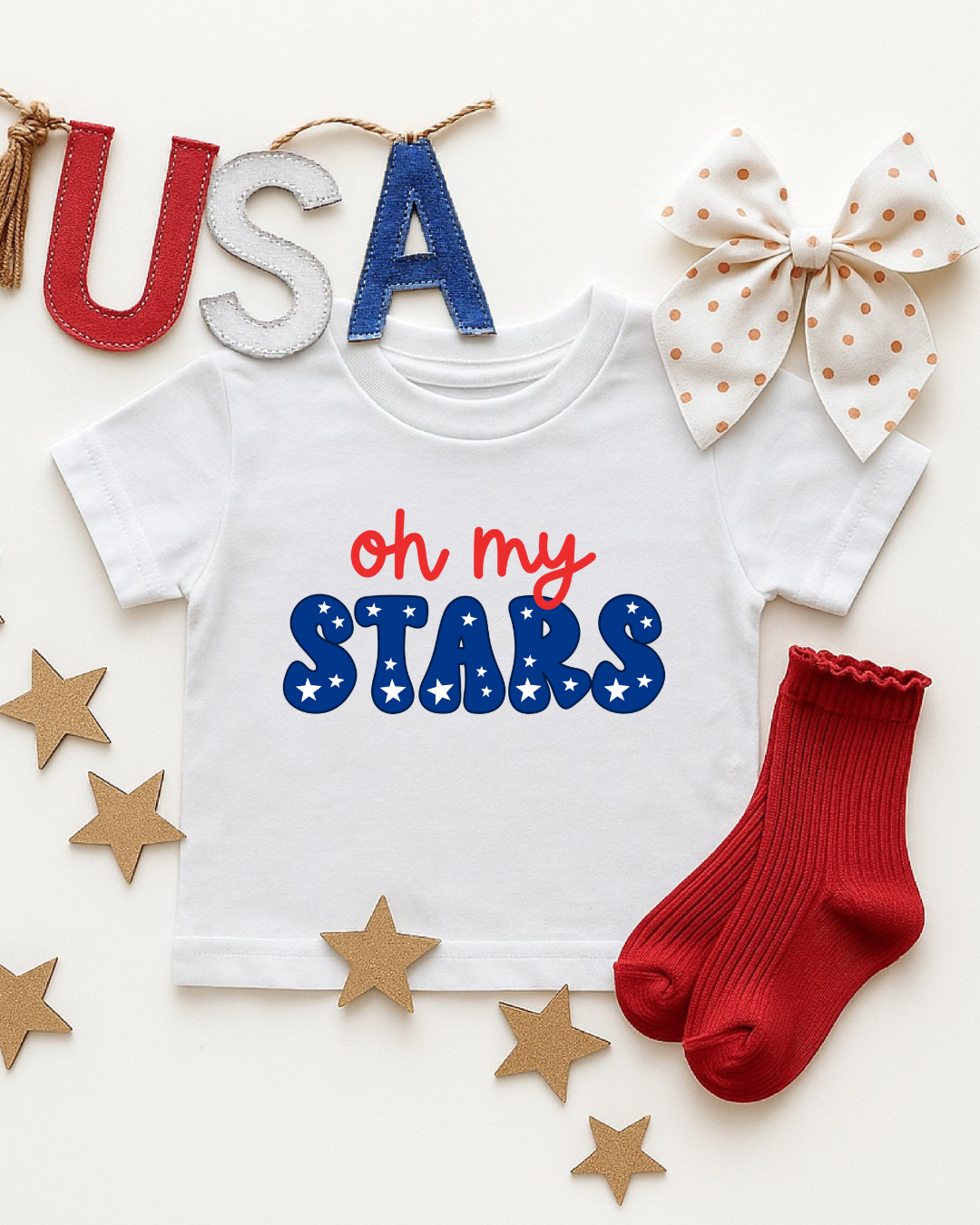 Oh My Stars - Infant, Toddler & Youth Girls Short Sleeve T-Shirt