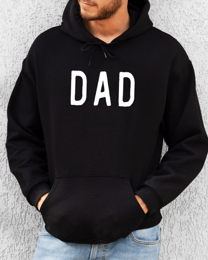 Dad - Women's Heavyweight Hoodie (Black) - Lily + AJ Clothing Co.