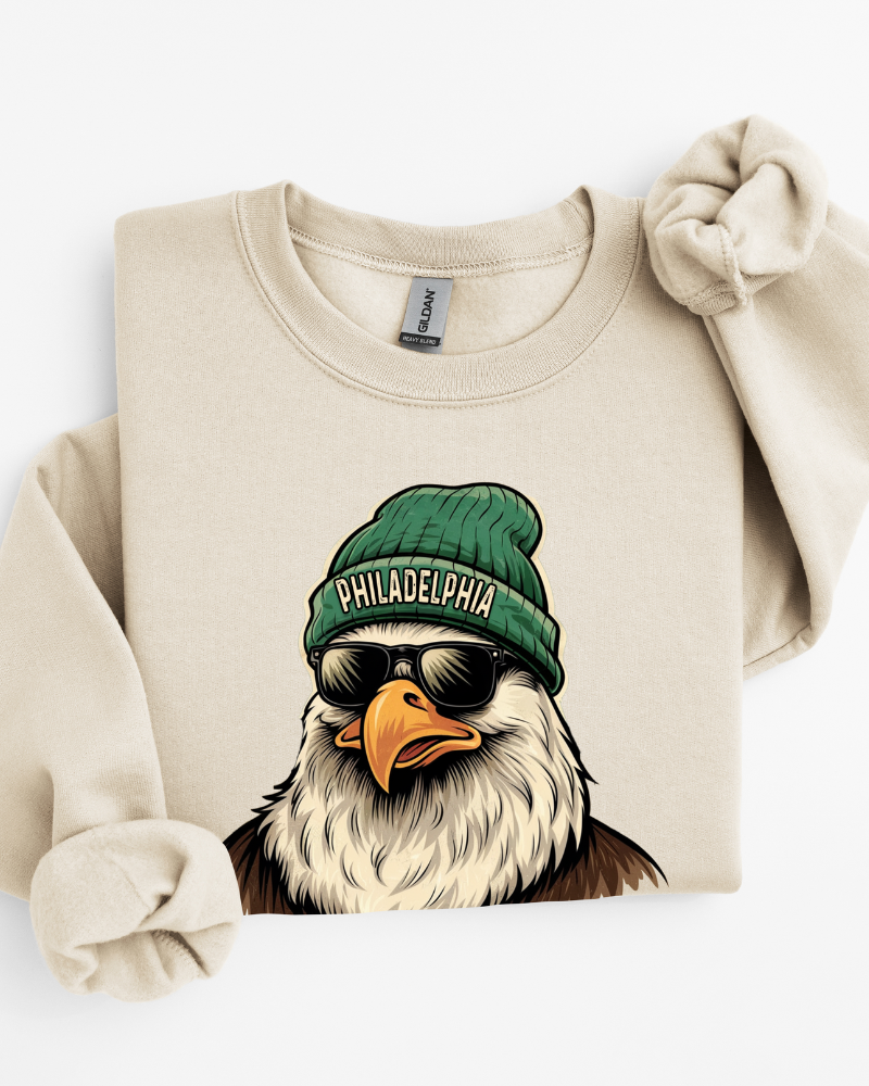 Birds Beanie - Toddler, Youth & Adult Crewneck Sweatshirt