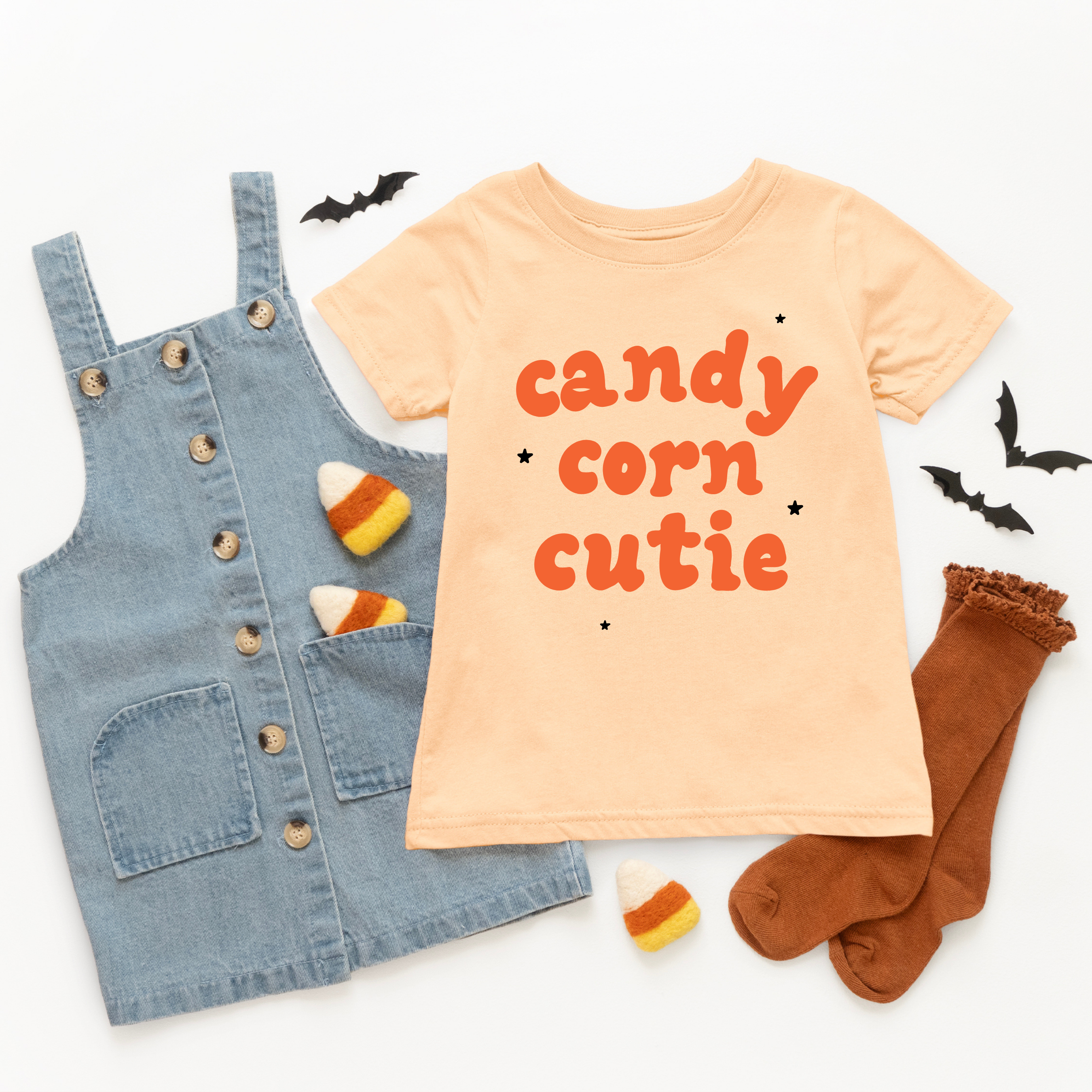 Candy Corn Cutie - Toddler & Youth Short Sleeve T-Shirt