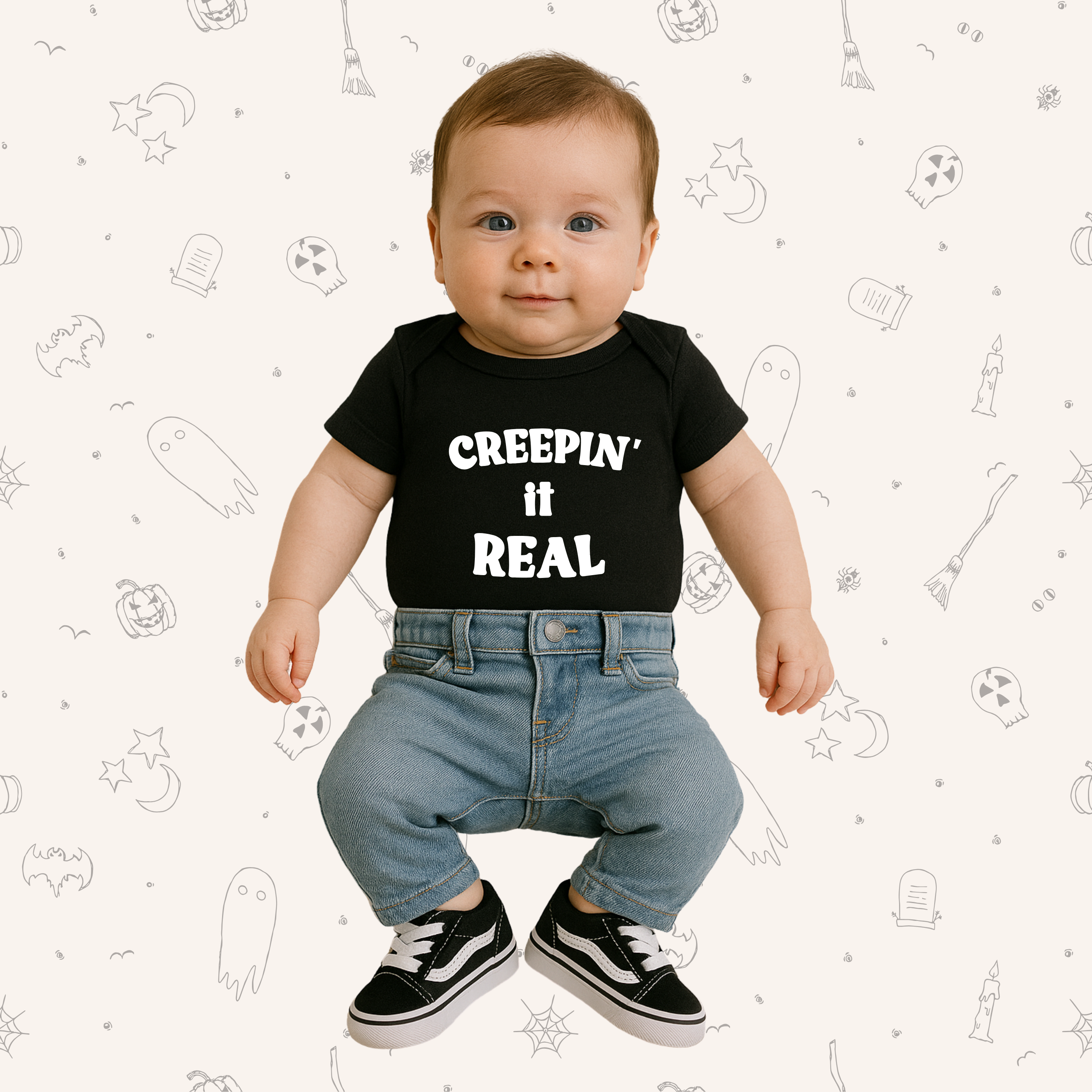 Creepin' It Real - Short Sleeve Onesie