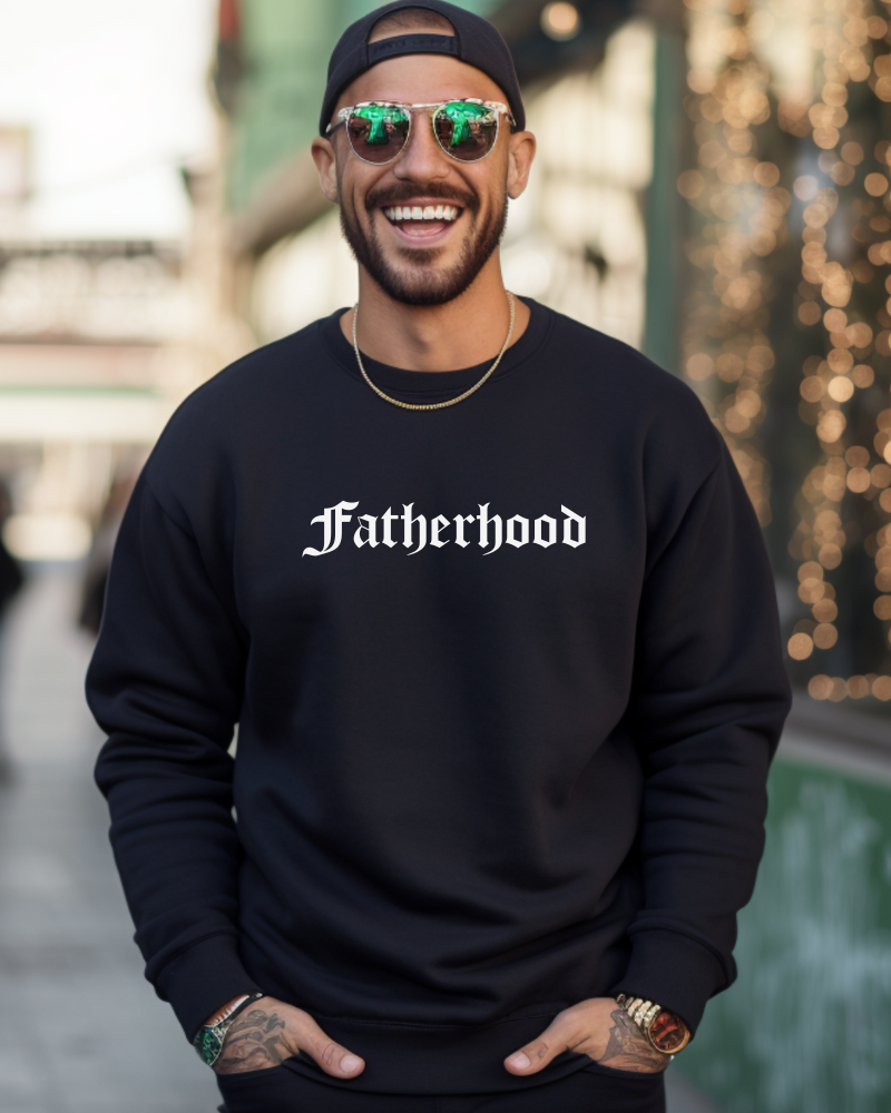 Fatherhood - Adult Crewneck Sweatshirt (Black)