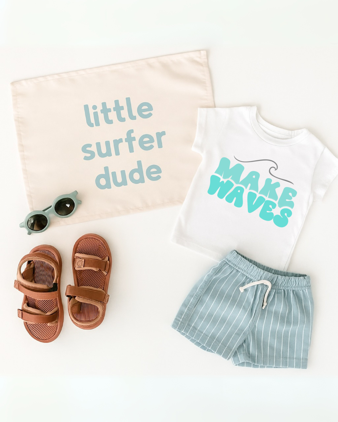 【CPGN STUDIO】24SS★ Make WAVE Short Sleeve Tee Make Waves - Infant, Toddler & Youth Short Sleeve T-Shirt