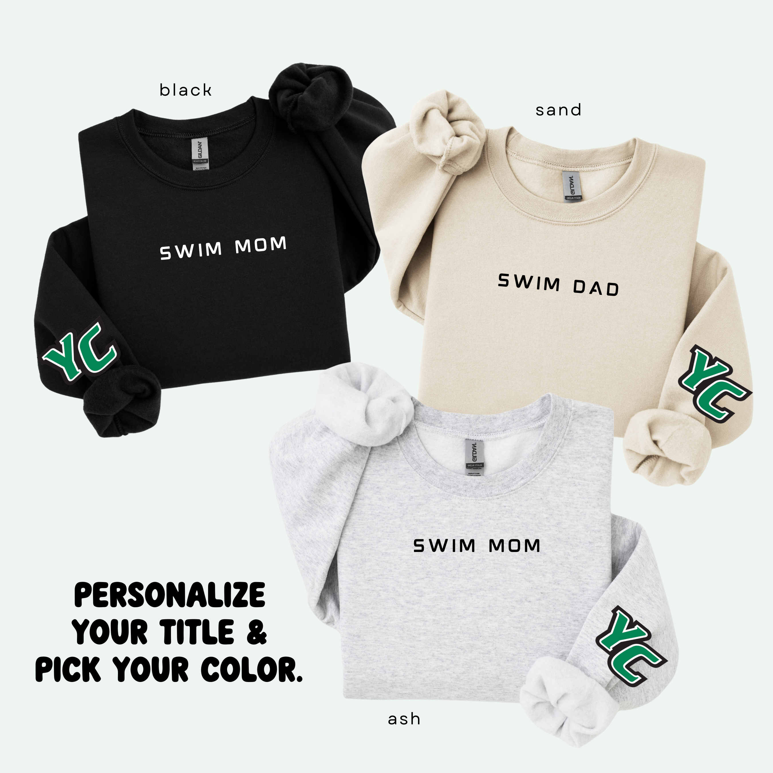 YC Swim Family - Crewneck Sweatshirt