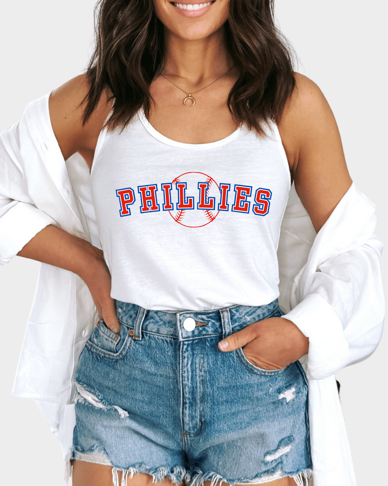 Baseball Phils - Tank - Lily + AJ Clothing Co.