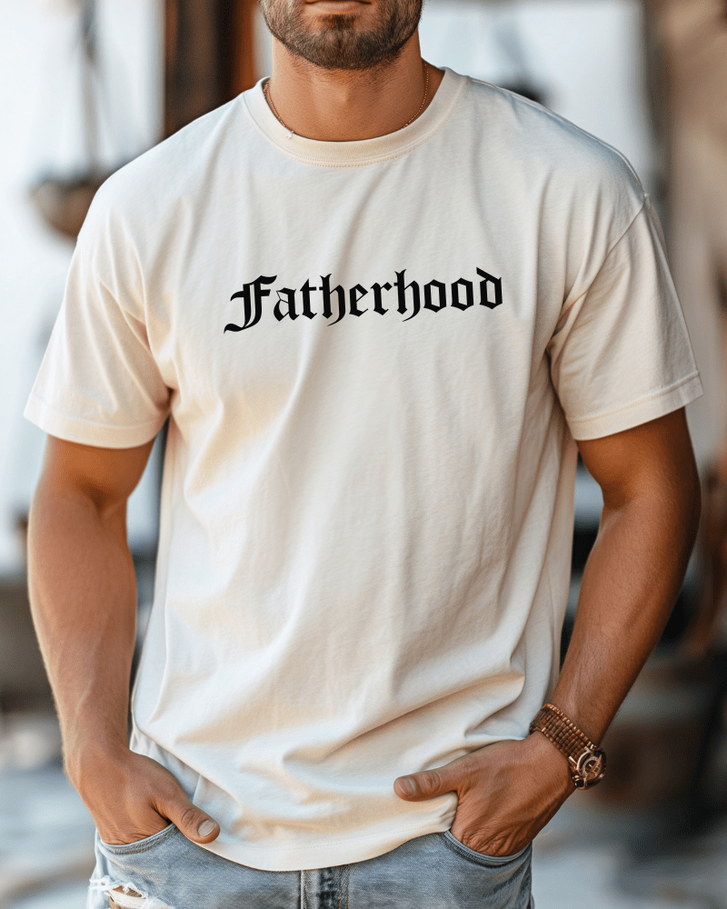 Fatherhood - Short Sleeve T-Shirt (Cream) - Lily + AJ Clothing Co.