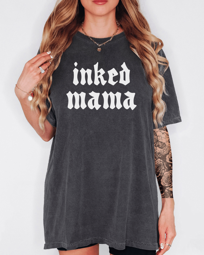 Inked Mama - Short Sleeve Adult T-Shirt (Pepper) - Lily + AJ Clothing Co.