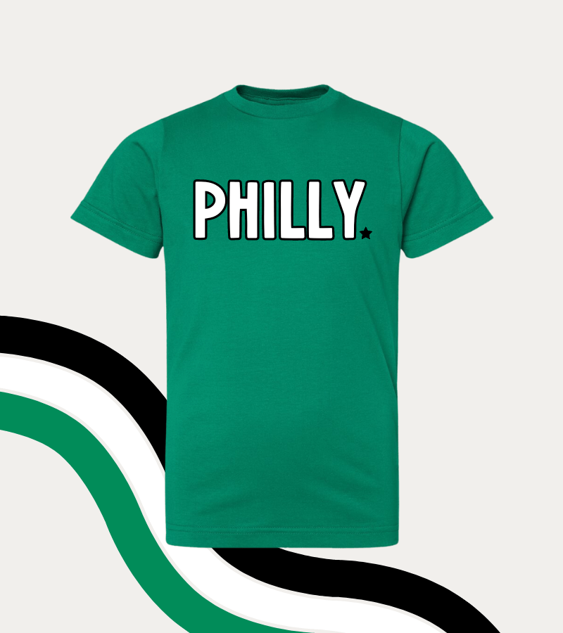 Kelly Green Philly - T-Shirt (All Sizes) - Lily + AJ Clothing Co.